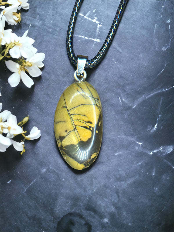 Picasso Stone Crystal Pendant Necklace