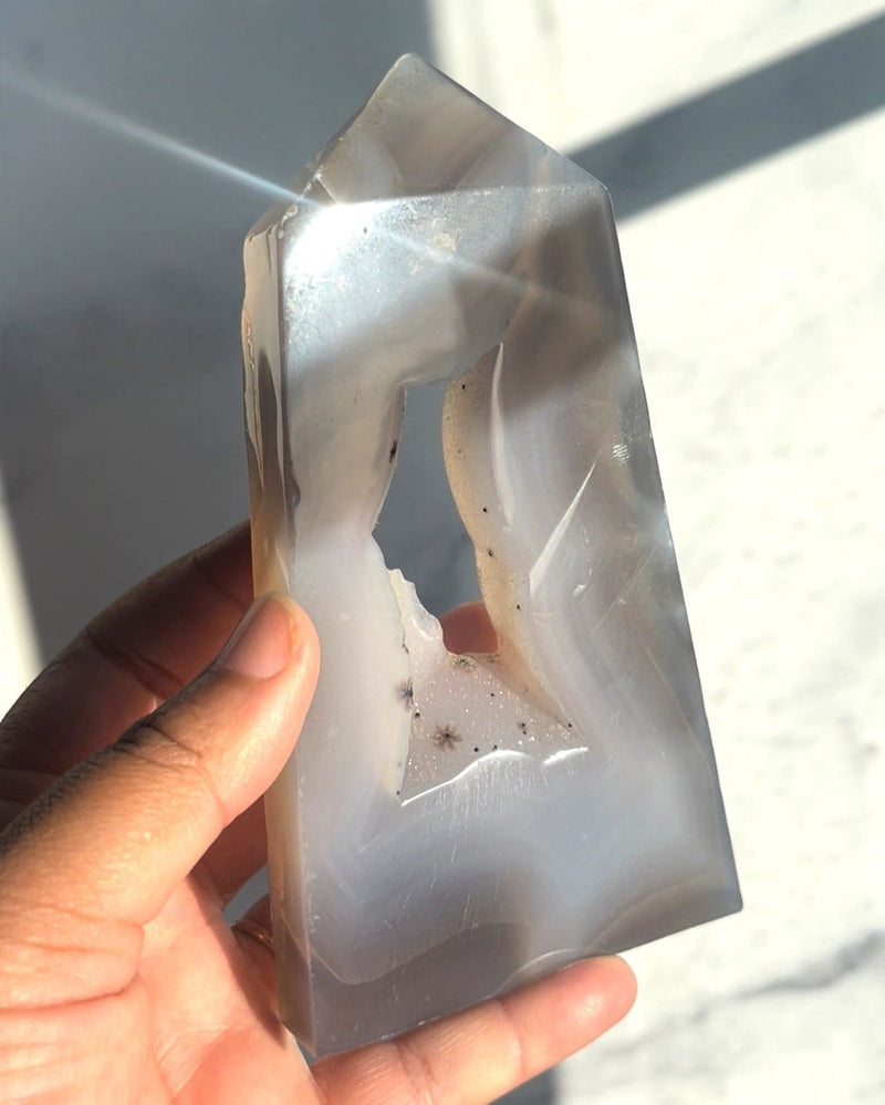 Druzy Agate Point 1