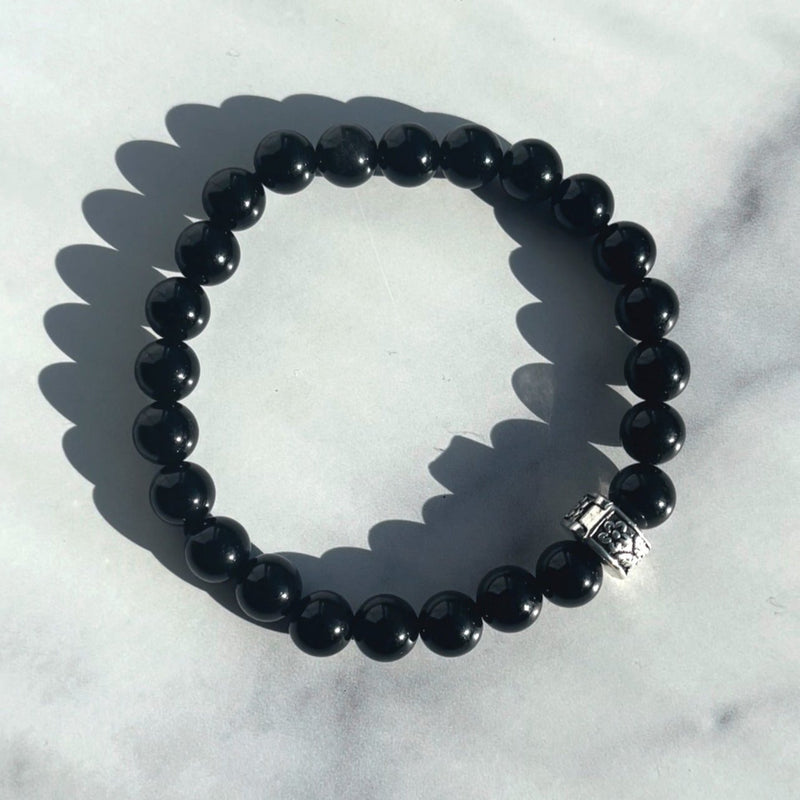 8mm Black Obsidian Bracelet